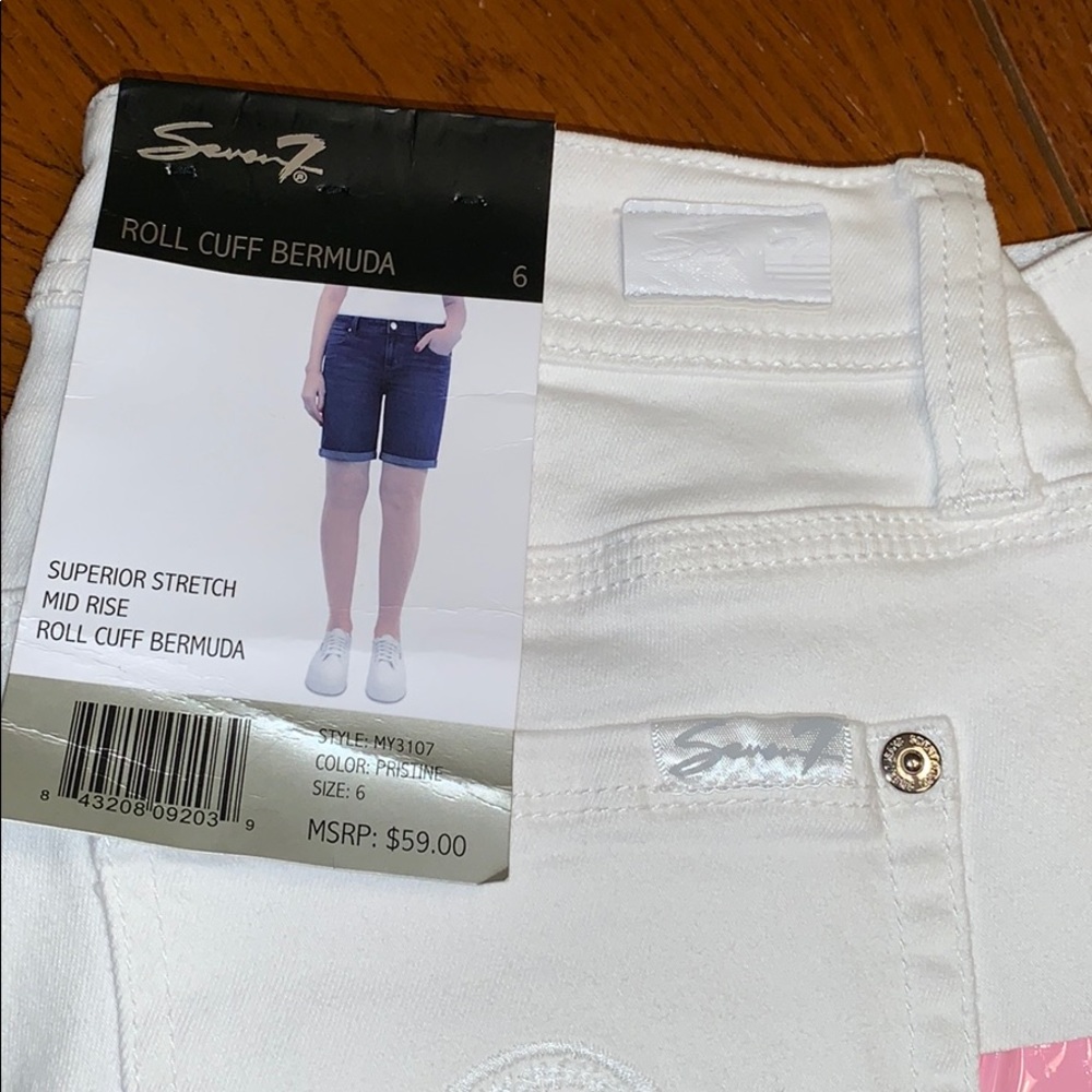 🆕NWT⭐️SEVEN7⭐️Bermuda SHORTS w/Roll Cuff💕 - Picture 2 of 8